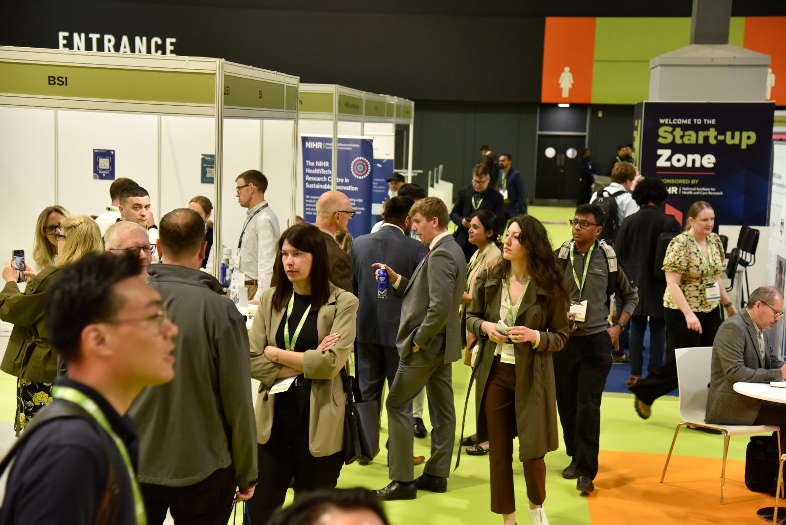 The Med-Tech Expo show floor, busy with visitors
